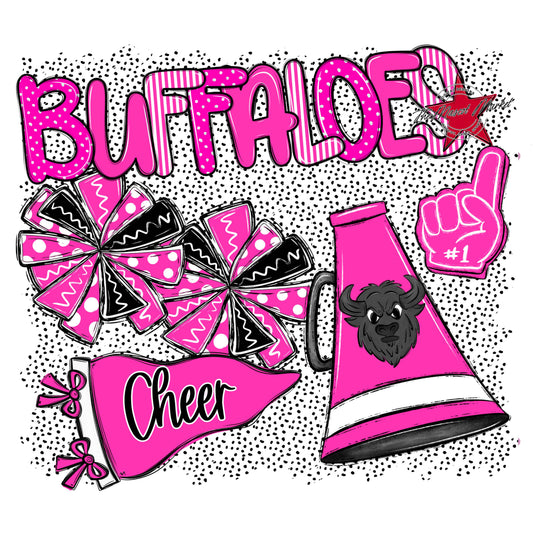 Buffaloes Cheer Spirit-Pink