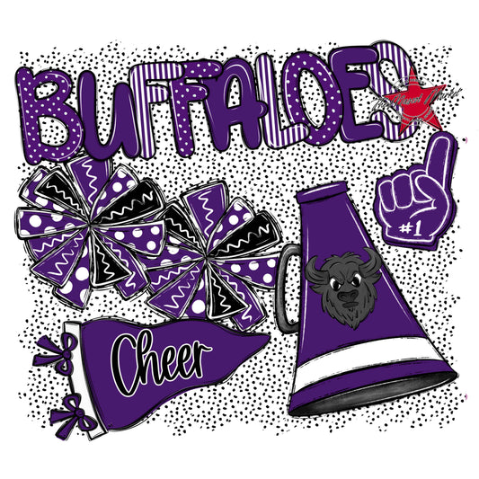 Buffaloes Cheer Spirit-Purple