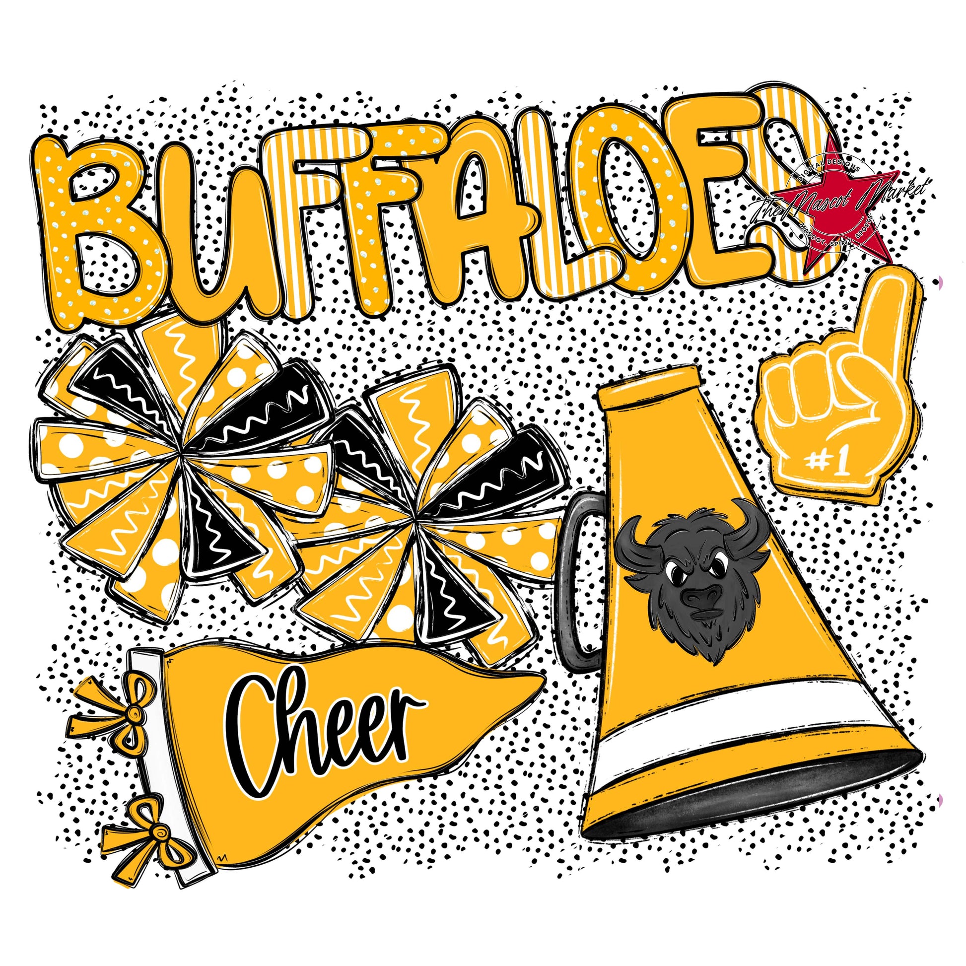 Buffaloes Cheer Spirit-Yellow