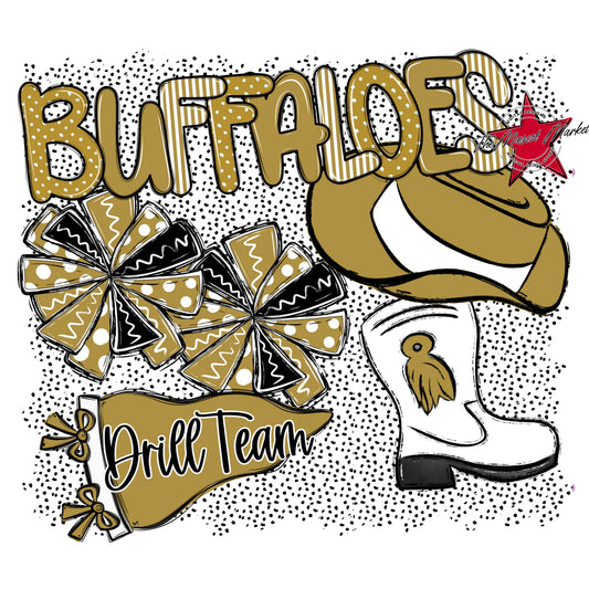 Buffaloes Drillteam Spirit-Gold