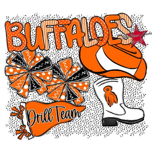 Buffaloes Drillteam Spirit-Orange