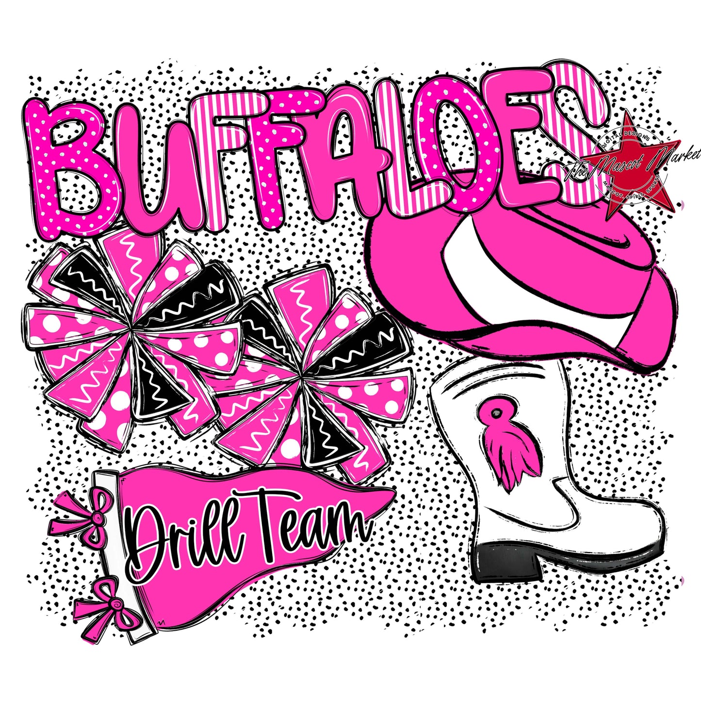 Buffaloes Drillteam Spirit-Pink