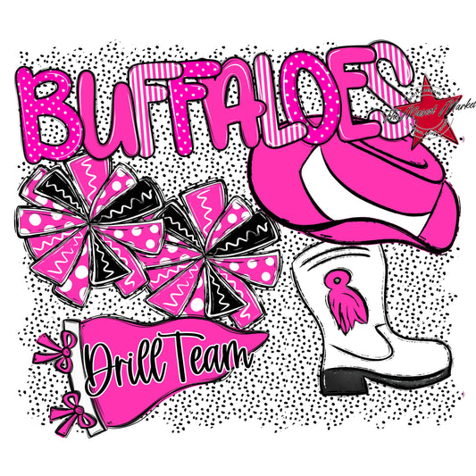 Buffaloes Drillteam Spirit-Pink