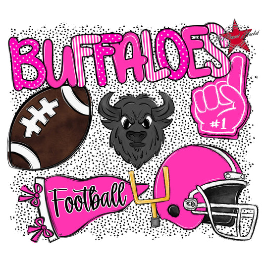Buffaloes Football Spirit-Pink