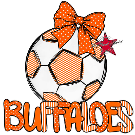Buffaloes Soccer Spirit Design-Orange