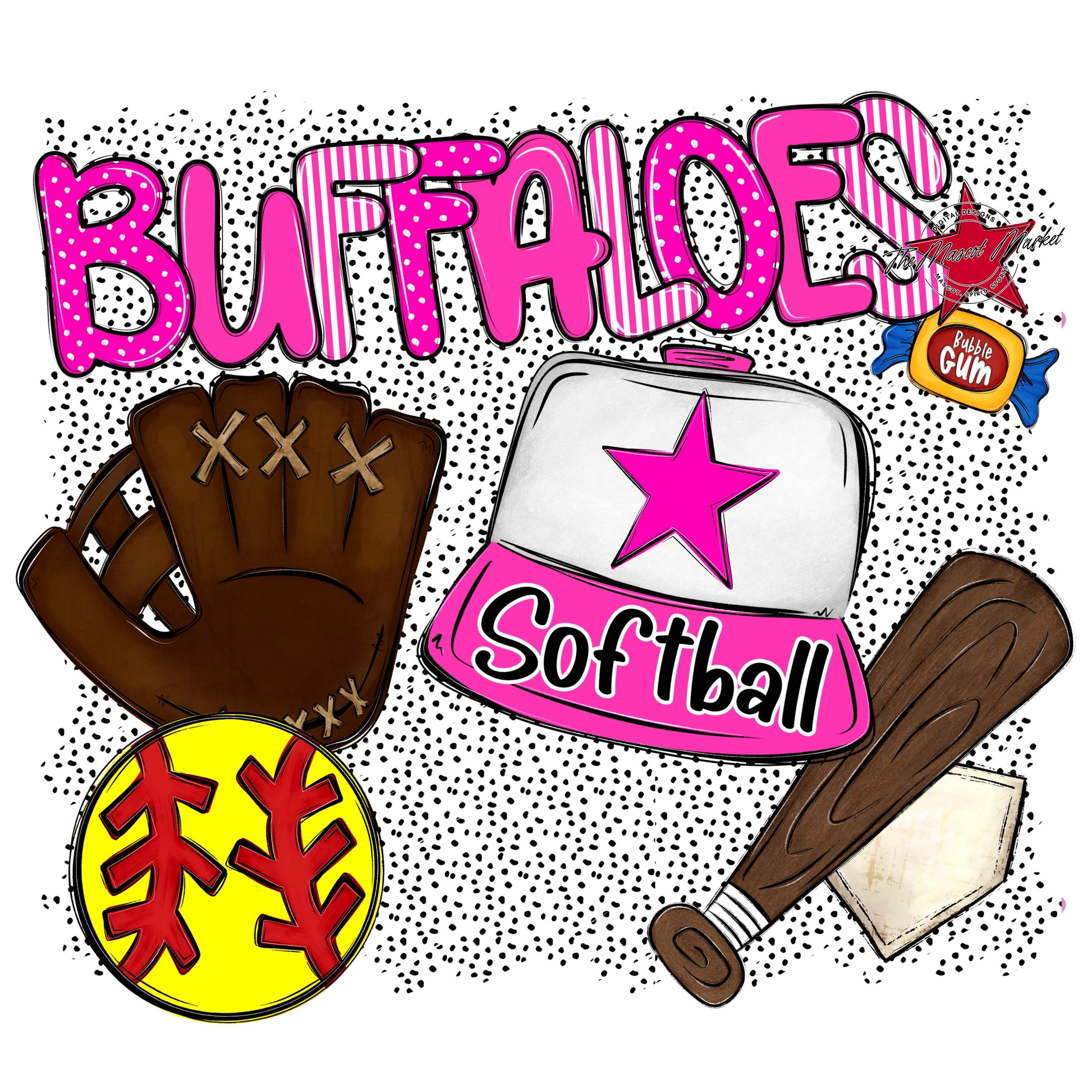 Buffaloes Softball Spirit-Pink