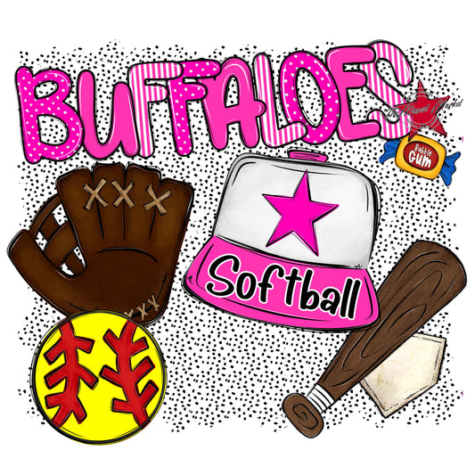 Buffaloes Softball Spirit-Pink