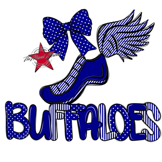 Buffaloes Track Spirit Design-Blue