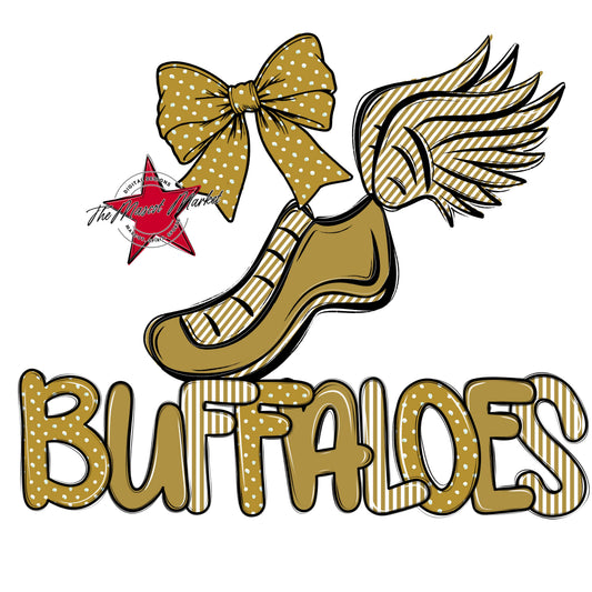 Buffaloes Track Spirit Design-Gold