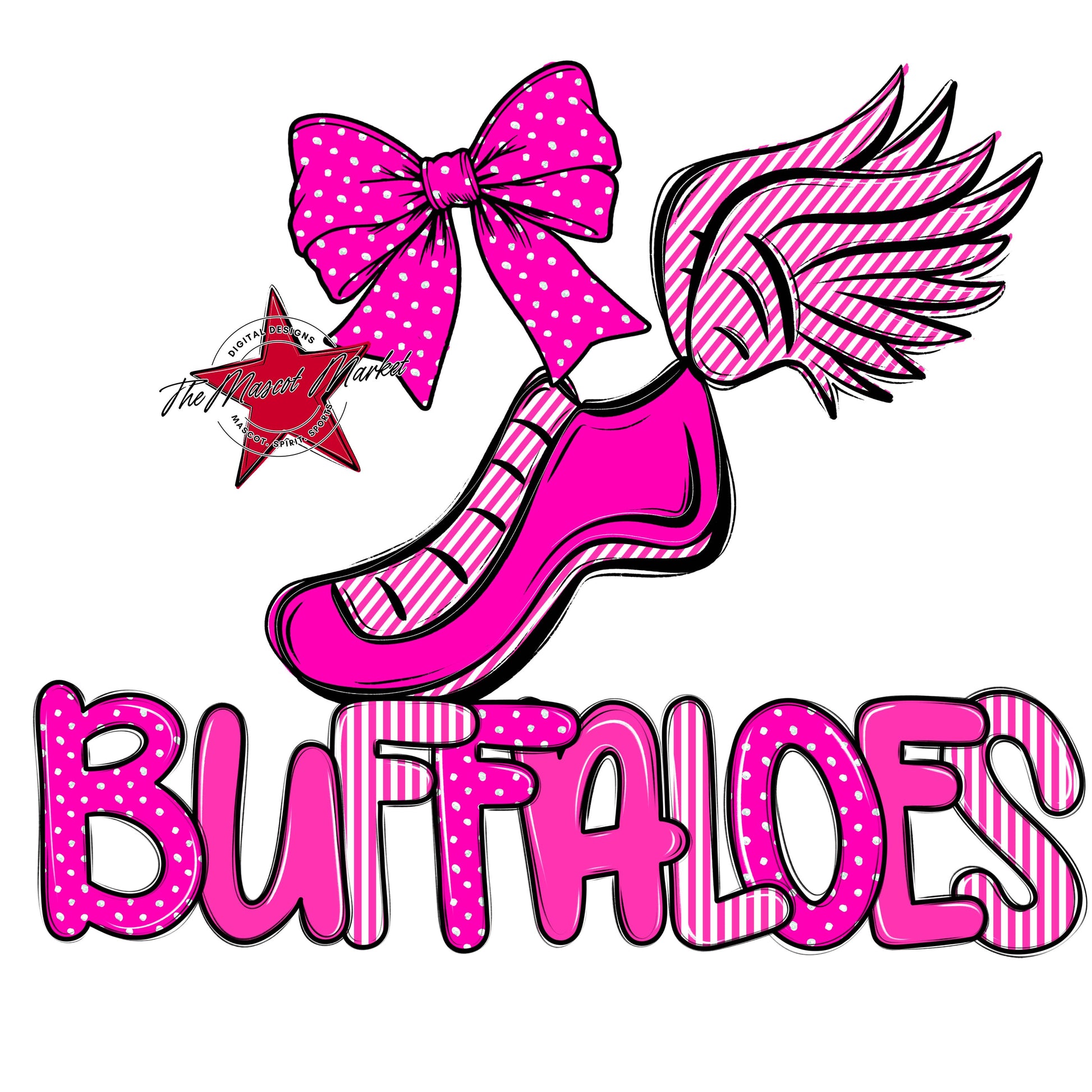 Buffaloes Track Spirit Design-Pink