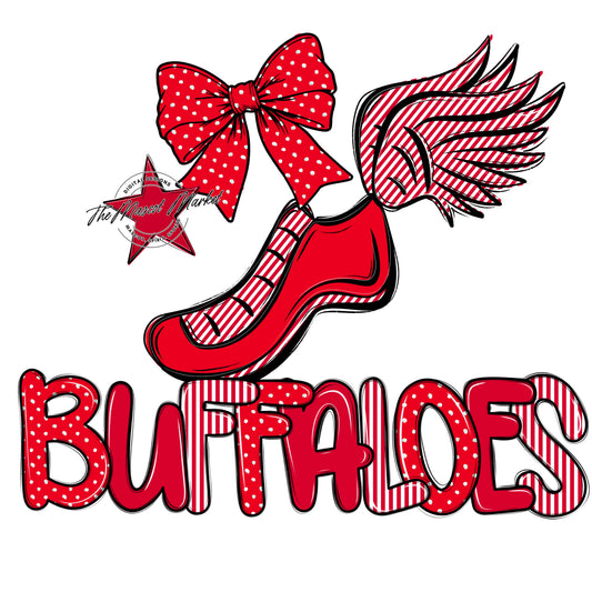 Buffaloes Track Spirit Design-Red