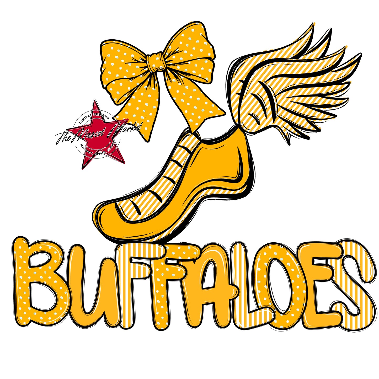 Buffaloes Track Spirit Design-Yellow