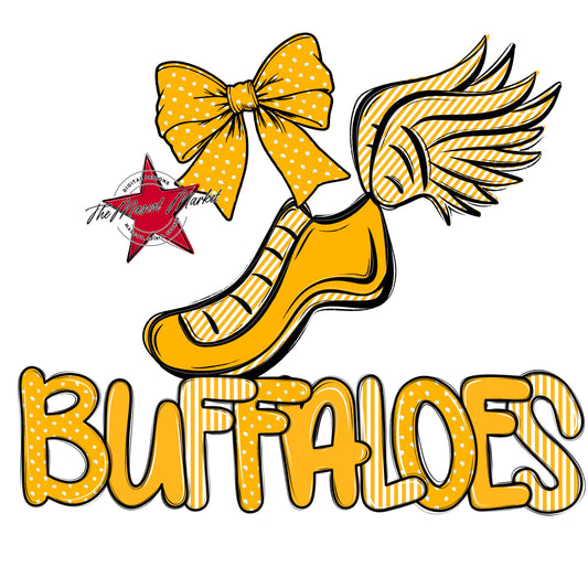 Buffaloes Track Spirit Design-Yellow