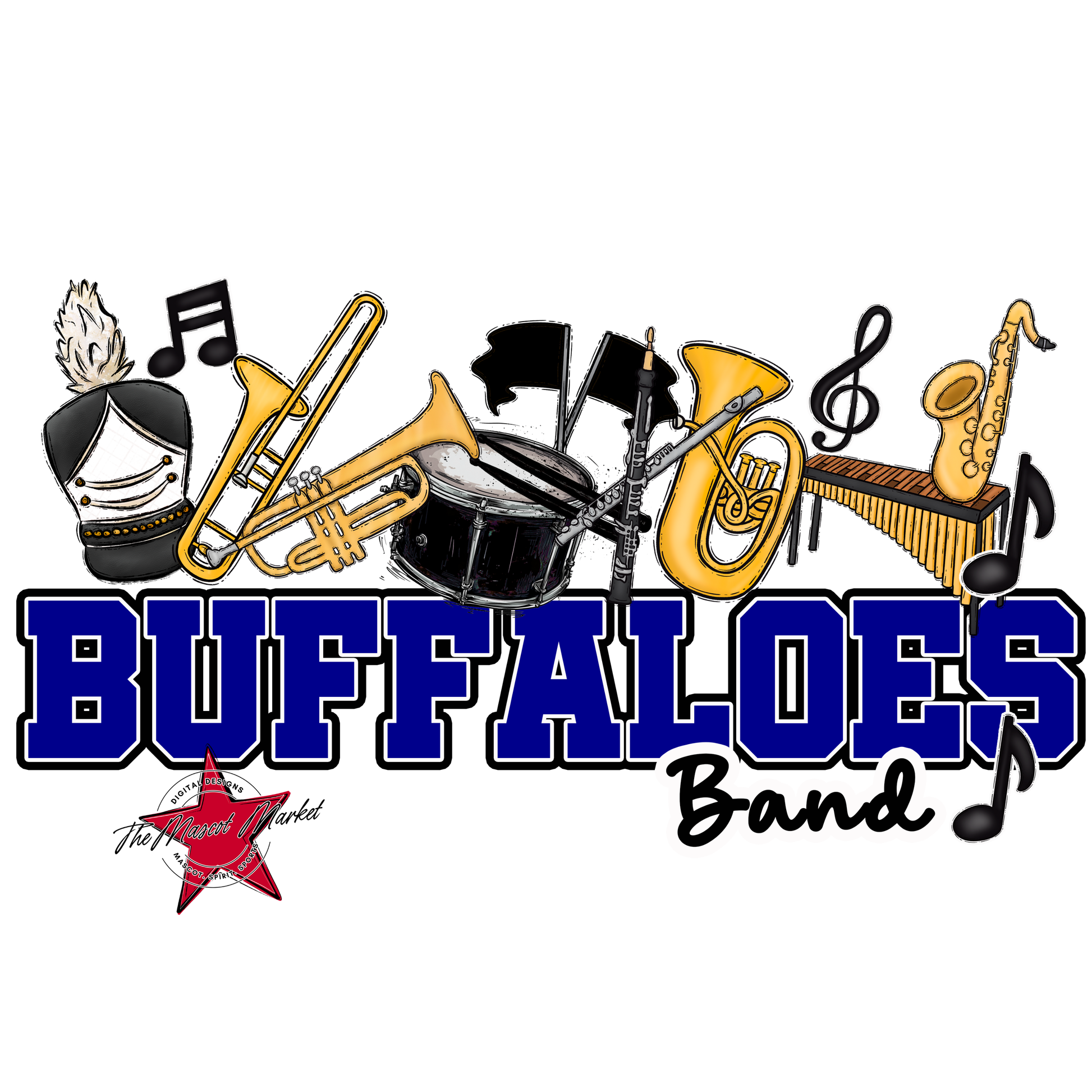 Buffaloes Varsity Band-Blue