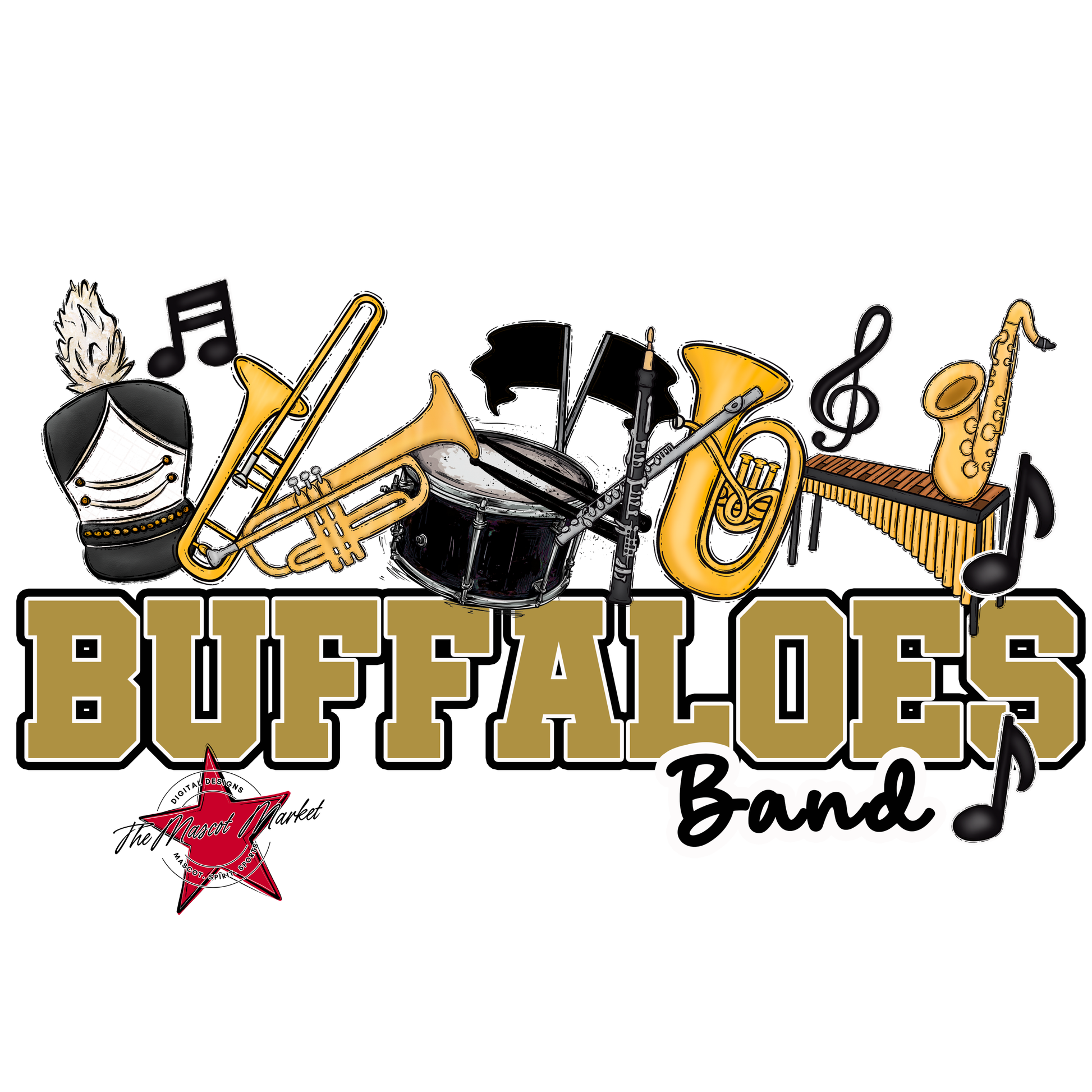 Buffaloes Varsity Band-Gold