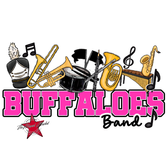 Buffaloes Varsity Band-Pink