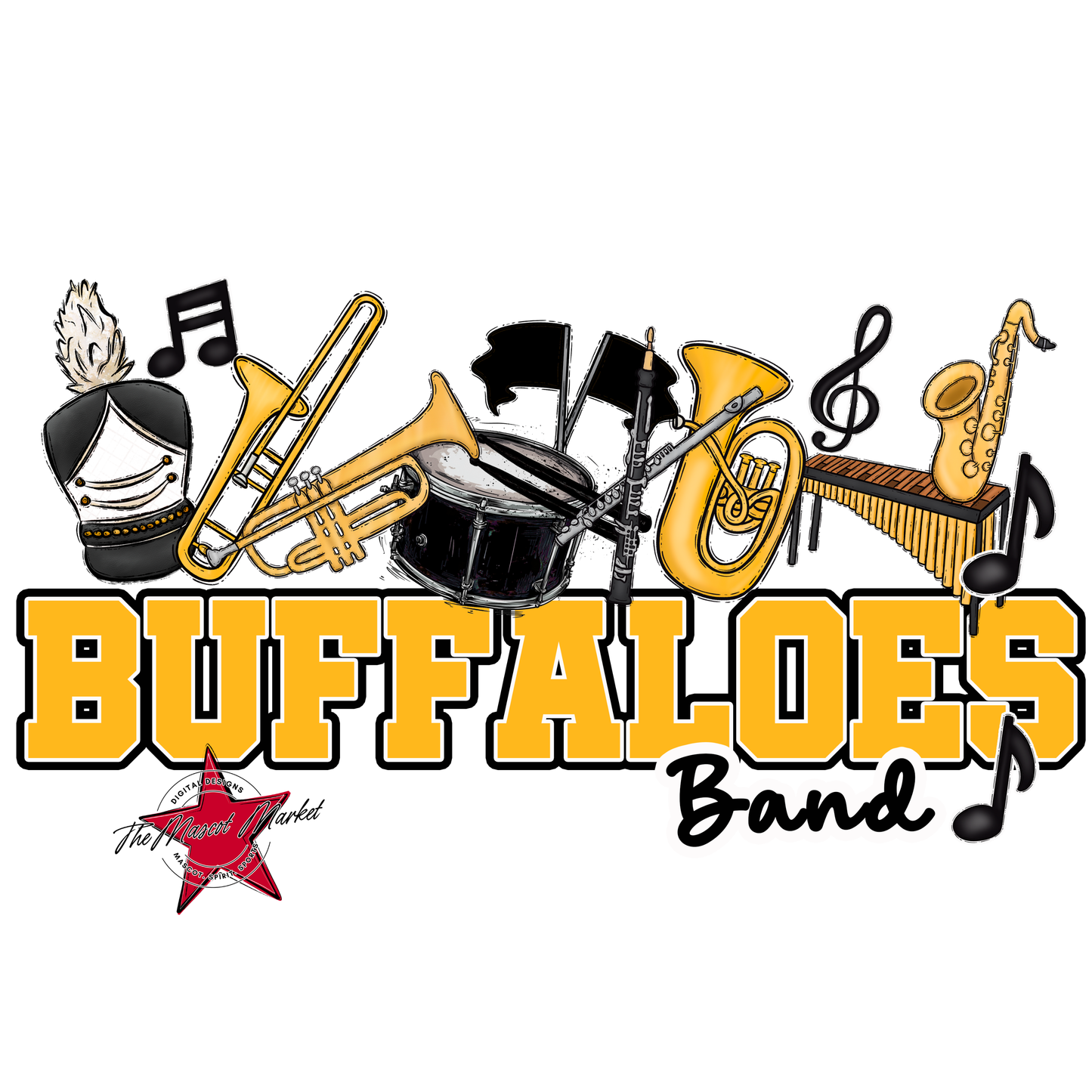 Buffaloes Varsity Band-Yellow