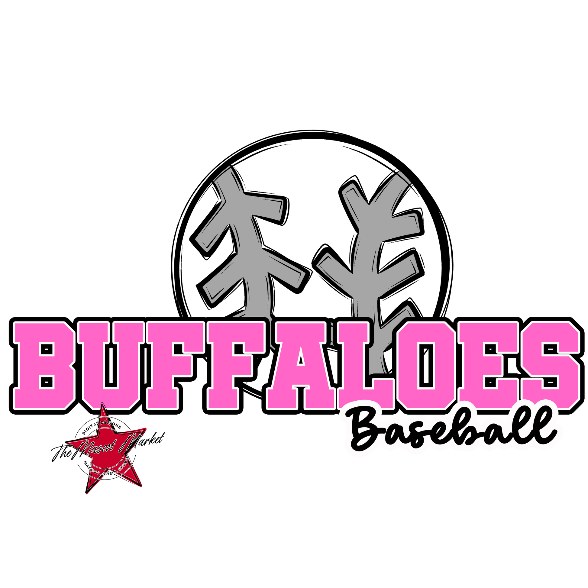 Buffaloes Varsity Baseball-Baby Pink