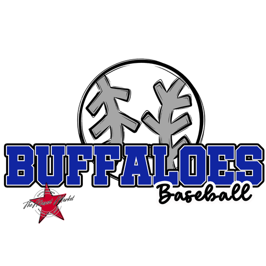 Buffaloes Varsity Baseball-Royal Blue