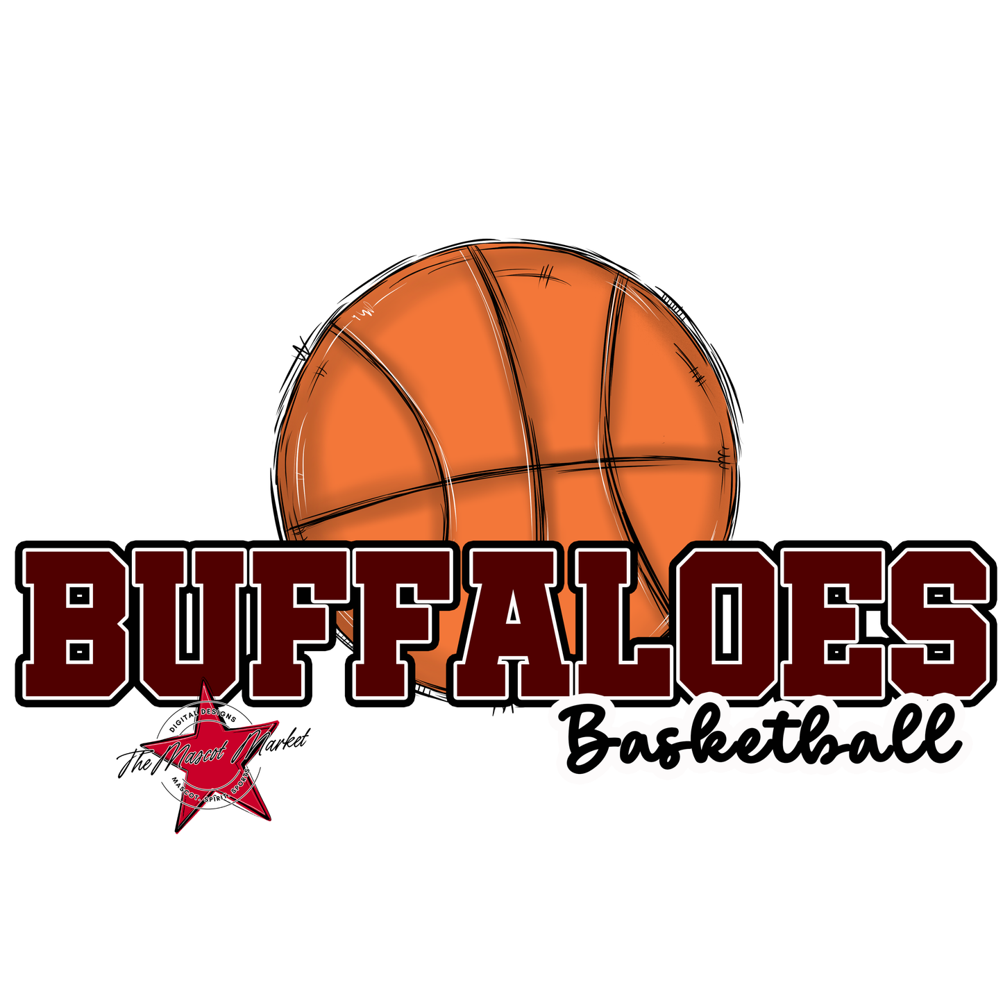 Buffaloes Varsity Basketball-Maroon