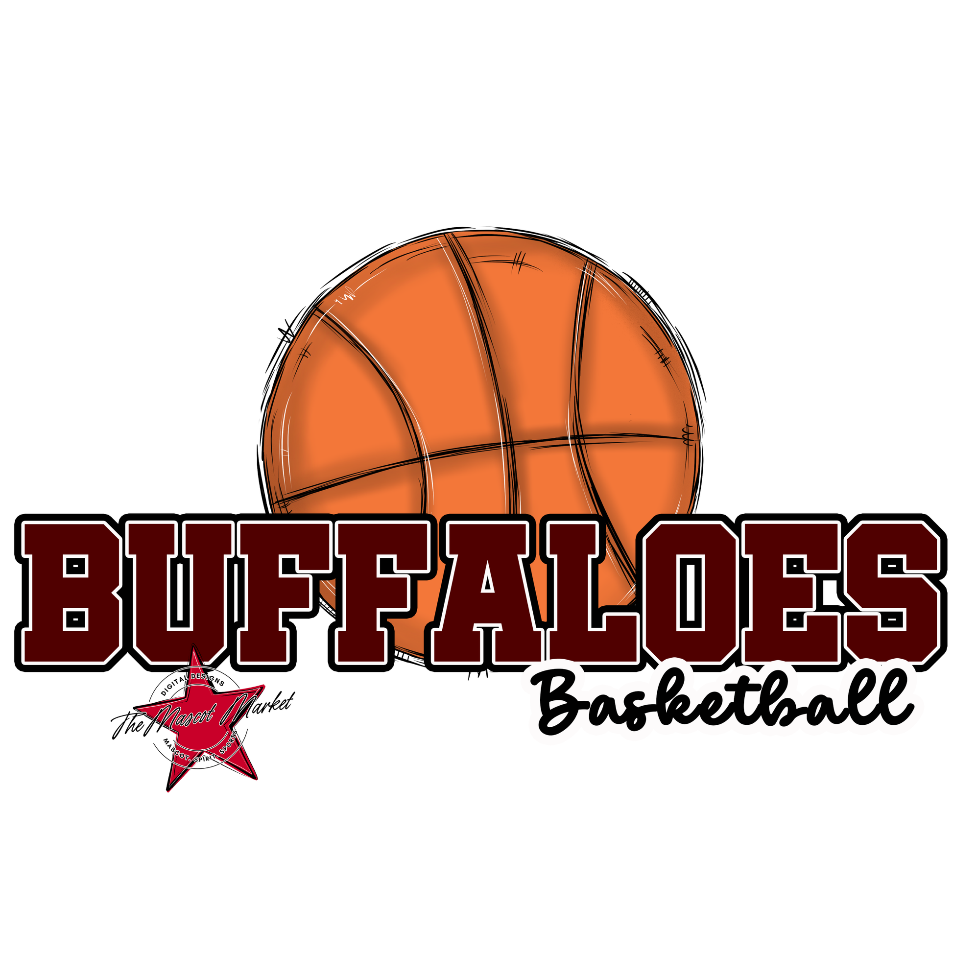 Buffaloes Varsity Basketball-Maroon