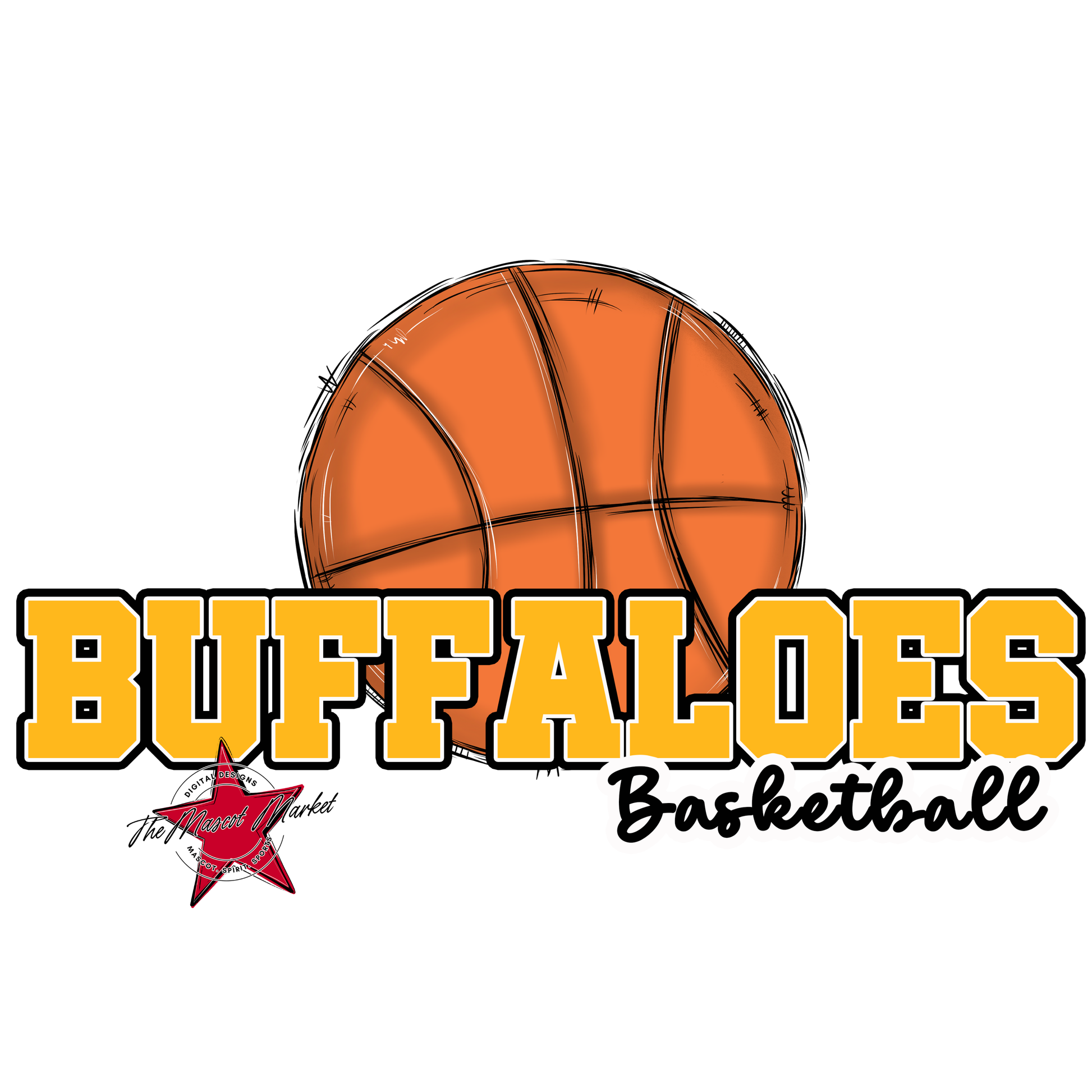 Buffaloes Varsity Basketball-Yellow