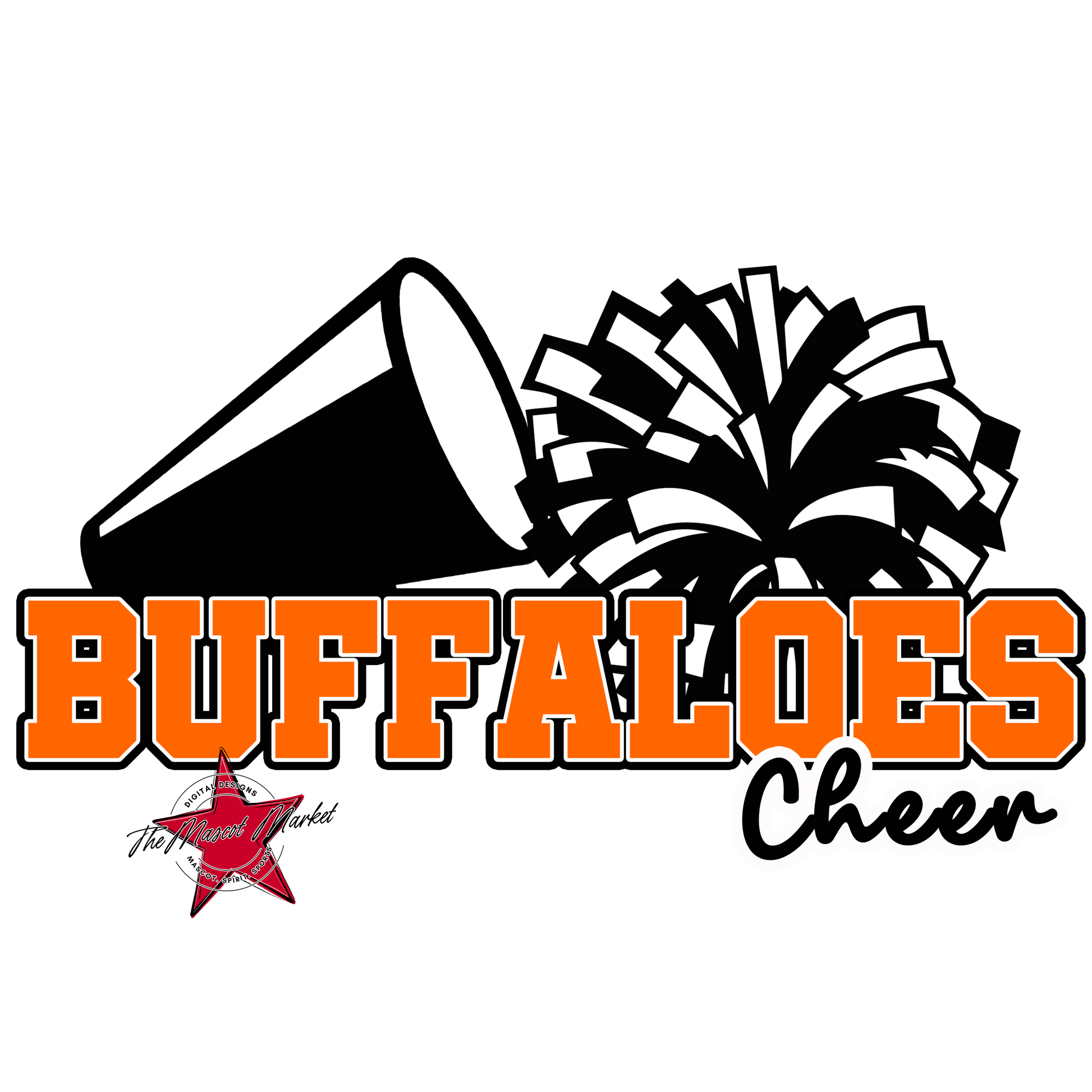 Buffaloes Varsity Cheer-Orange