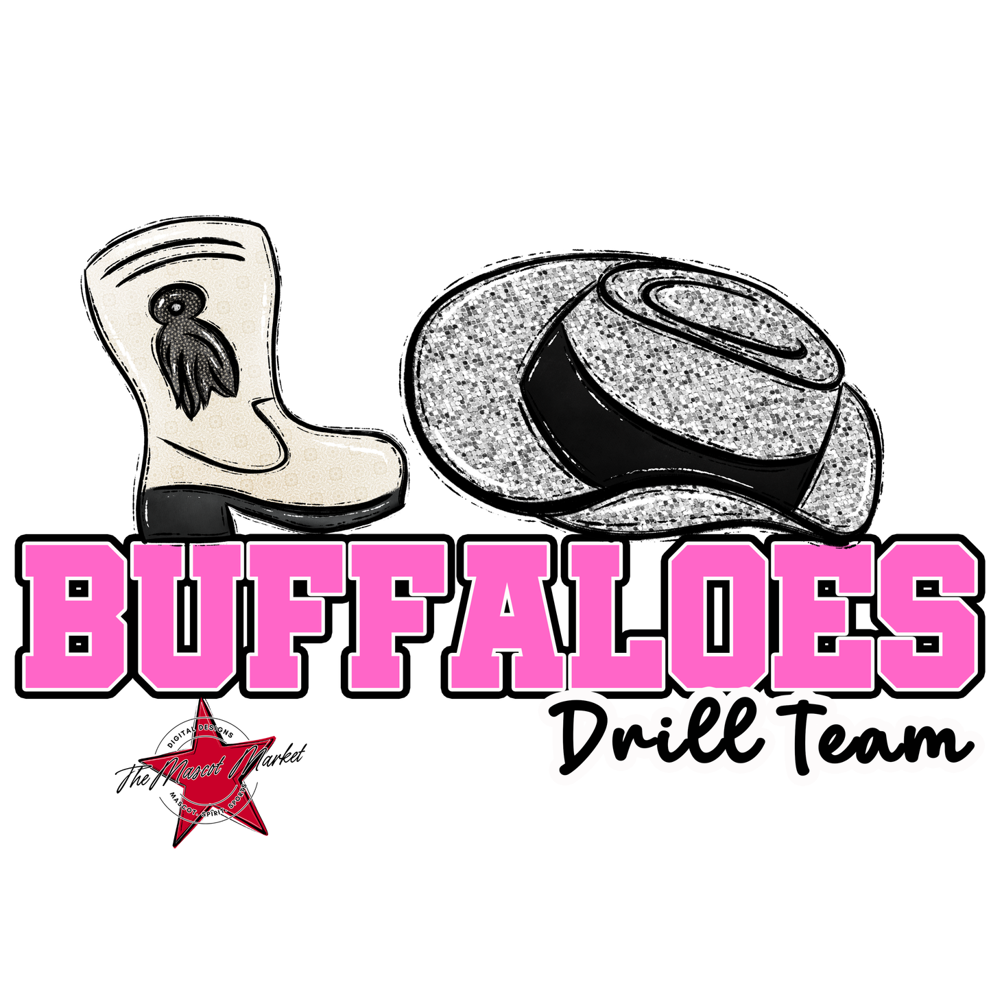 Buffaloes Varsity Drillteam-Baby Pink