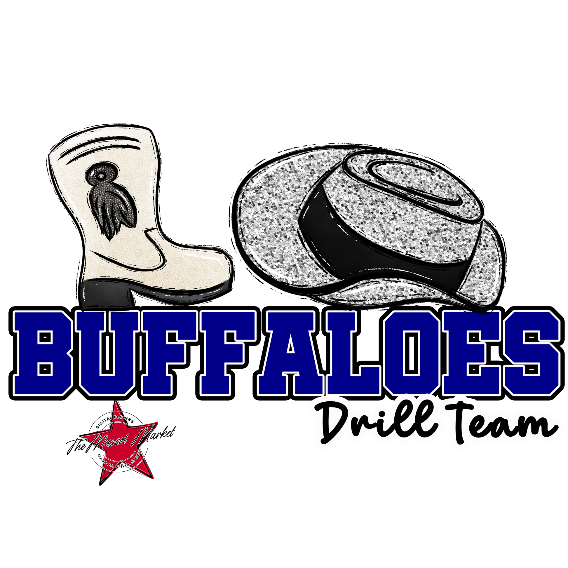 Buffaloes Varsity Drillteam-Blue