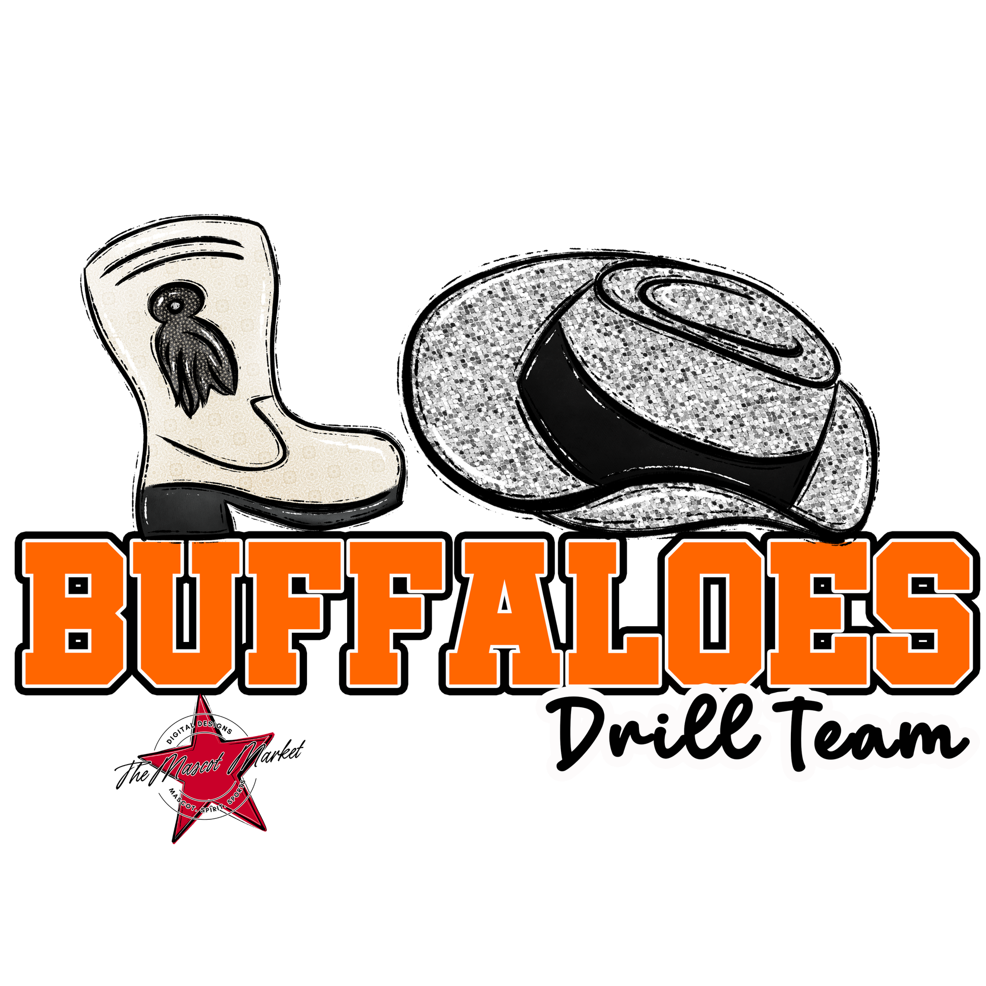 Buffaloes Varsity Drillteam-Orange