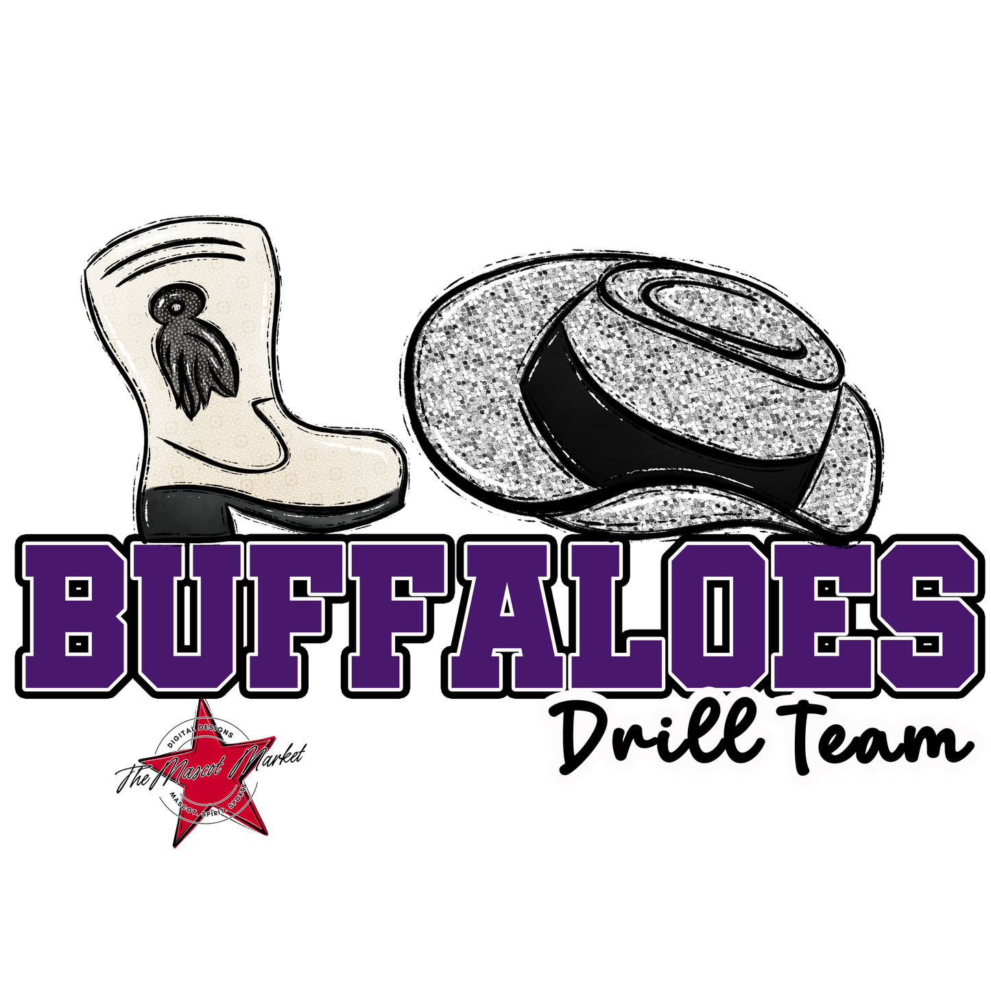 Buffaloes Varsity Drillteam-Purple