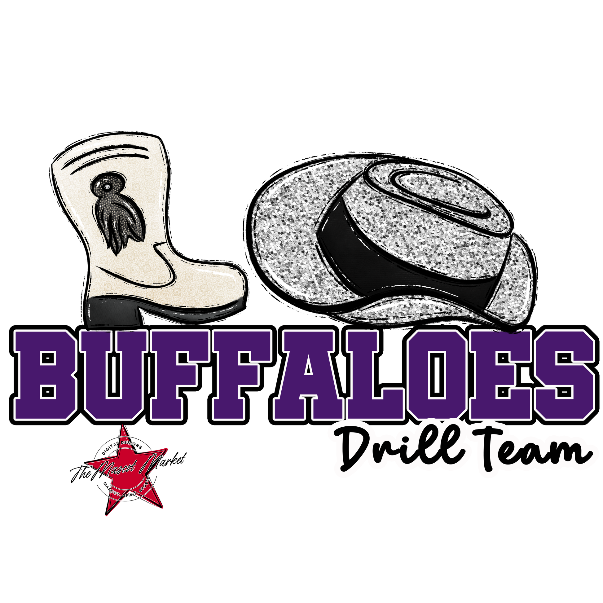 Buffaloes Varsity Drillteam-Purple