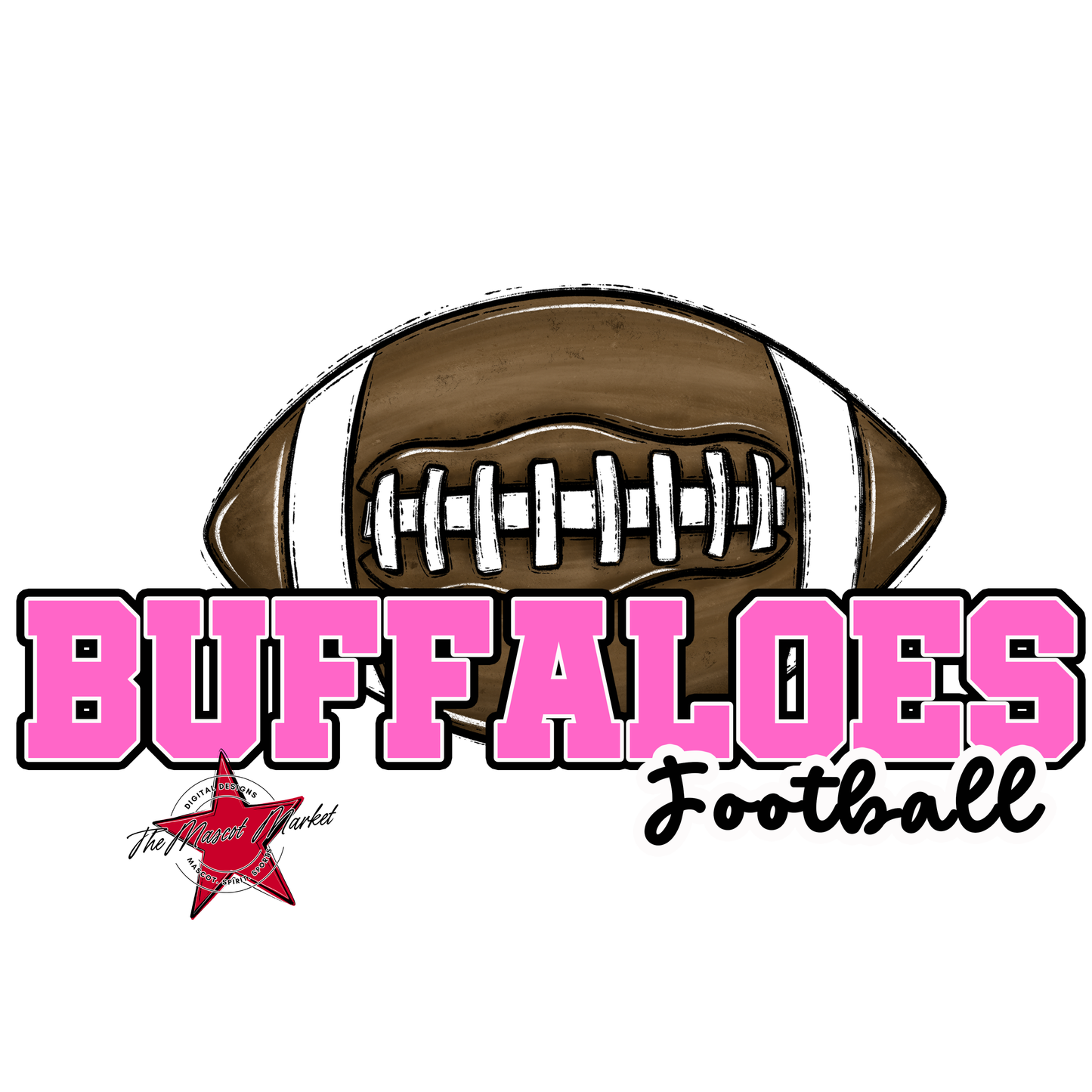 Buffaloes Varsity Football-Baby Pink