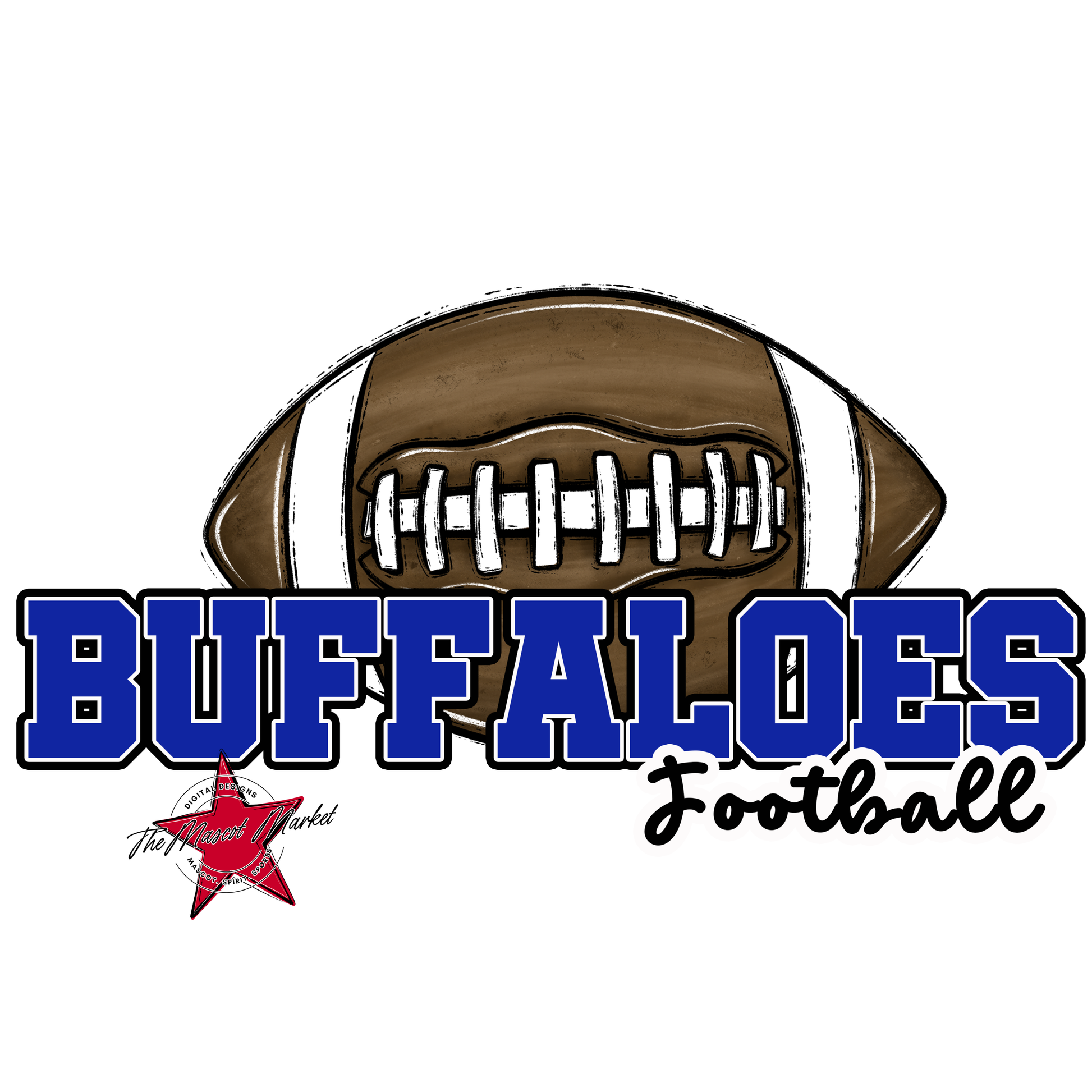 Buffaloes Varsity Football-Royal Blue
