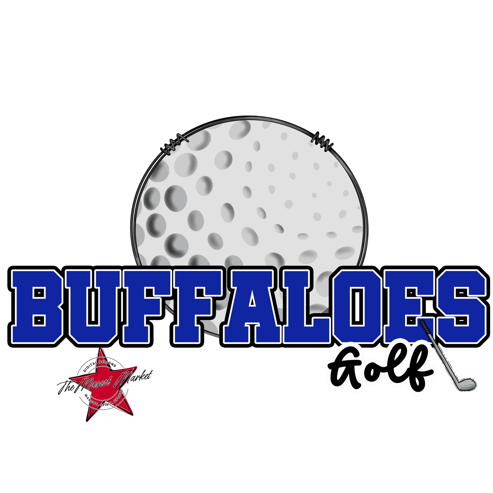 Buffaloes Varsity Golf-Royal Blue