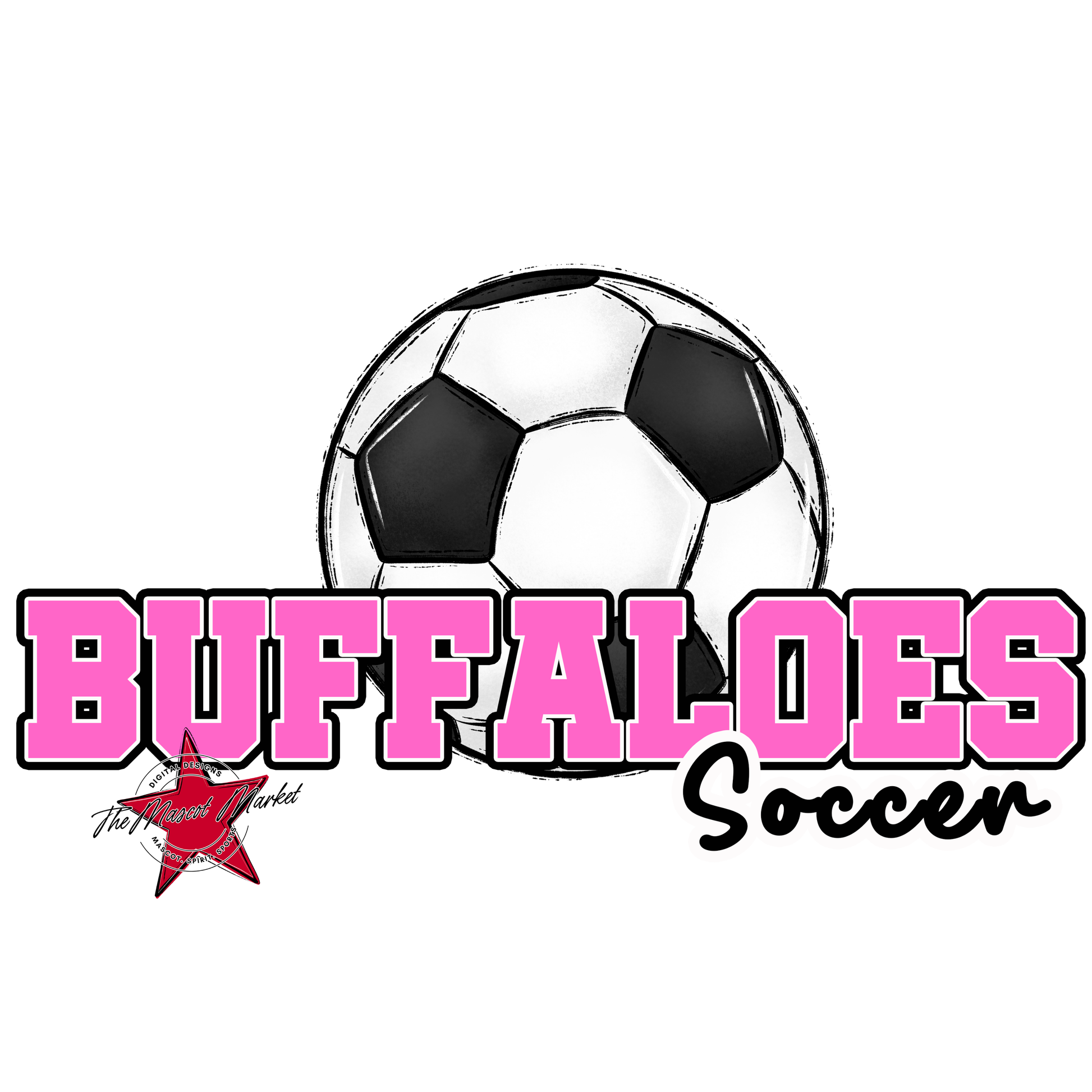 Buffaloes Varsity Soccer-Baby Pink