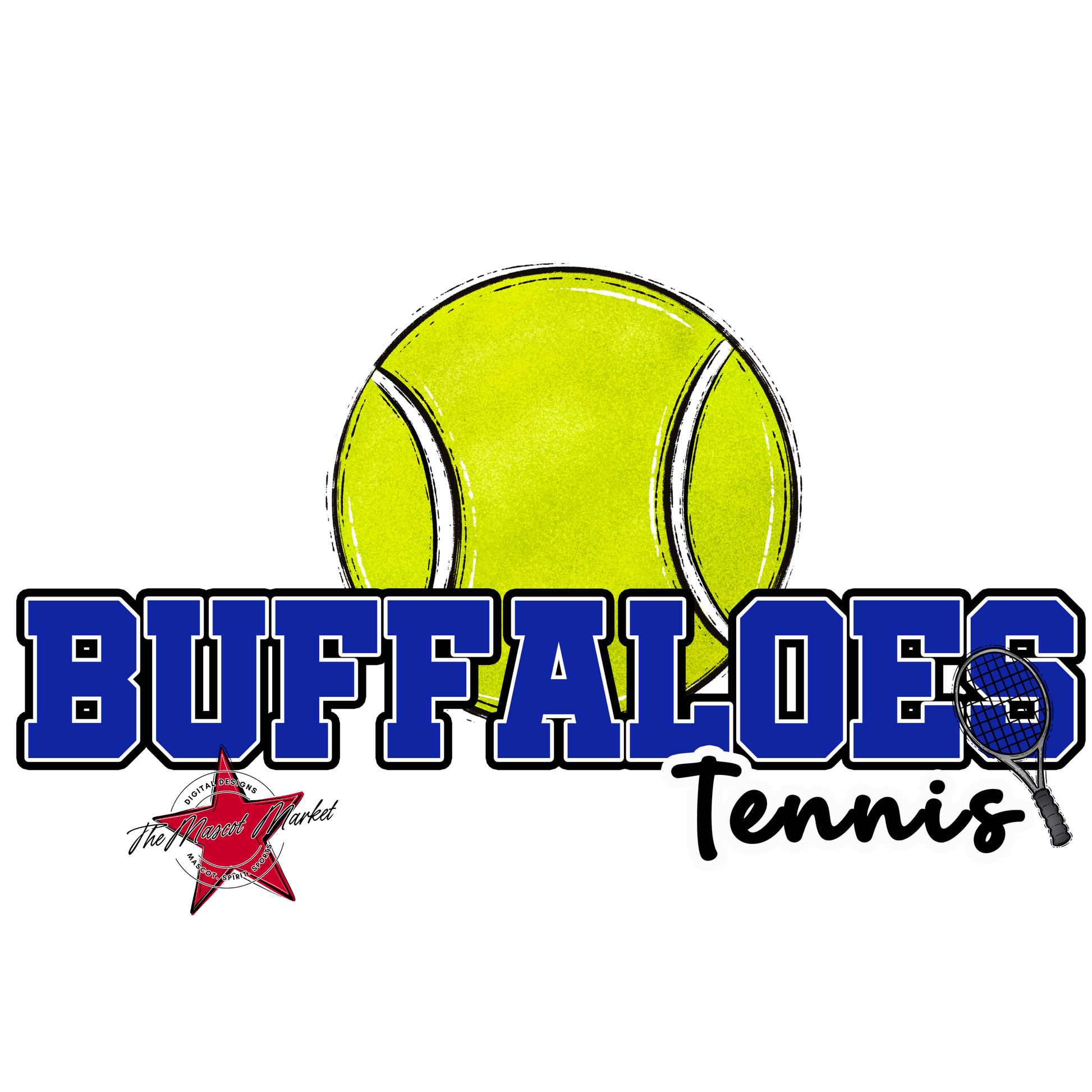 Buffaloes Varsity Tennis-Royal Blue