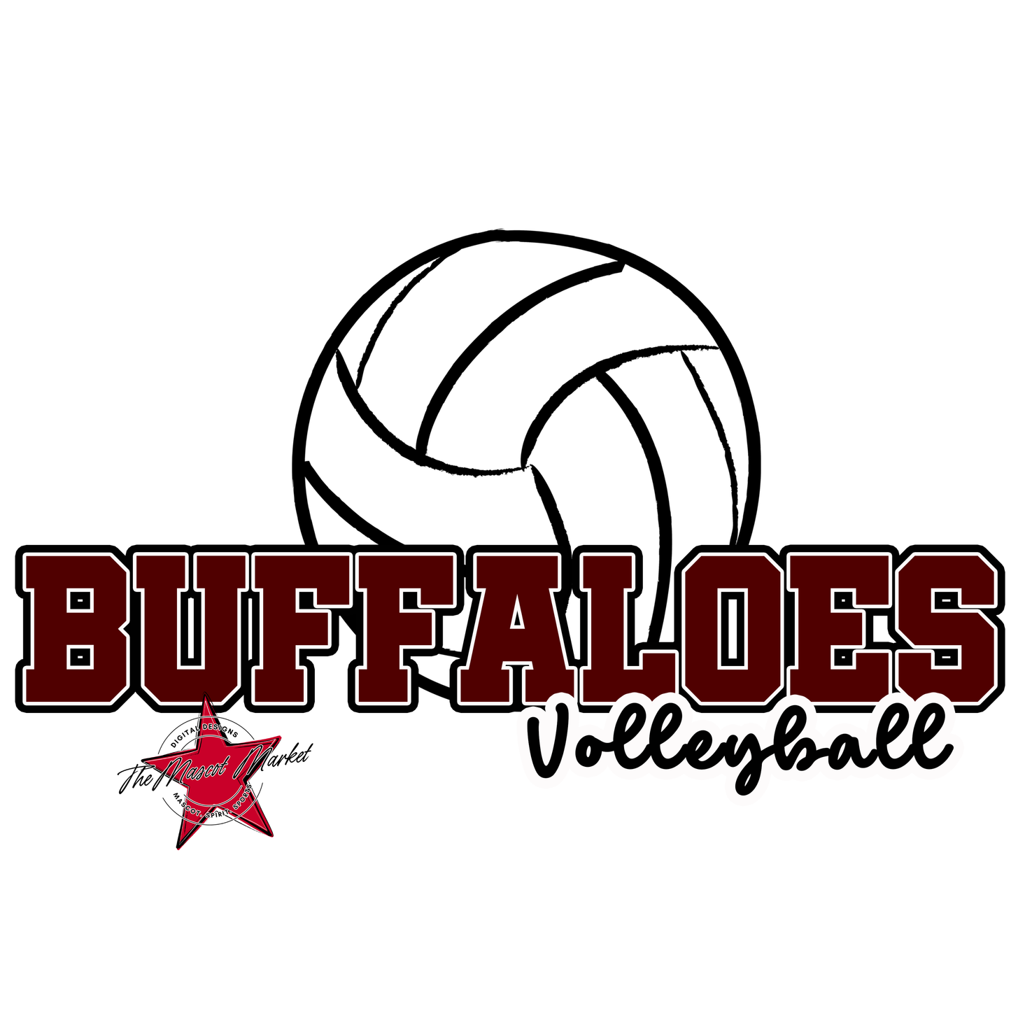 Buffaloes Varsity Volleyball-Maroon