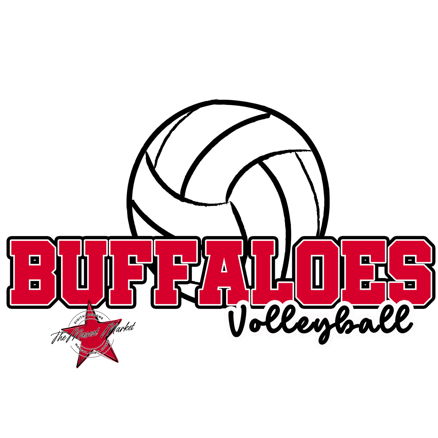 Buffaloes Varsity Volleyball-Red