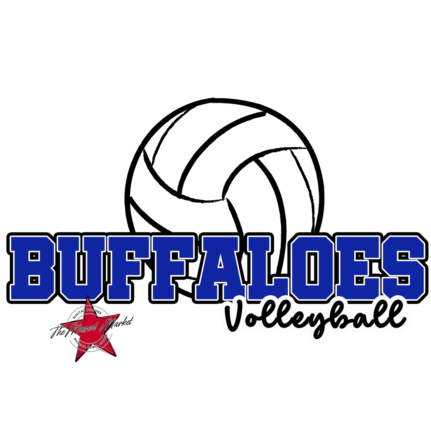 Buffaloes Varsity Volleyball-Royal Blue