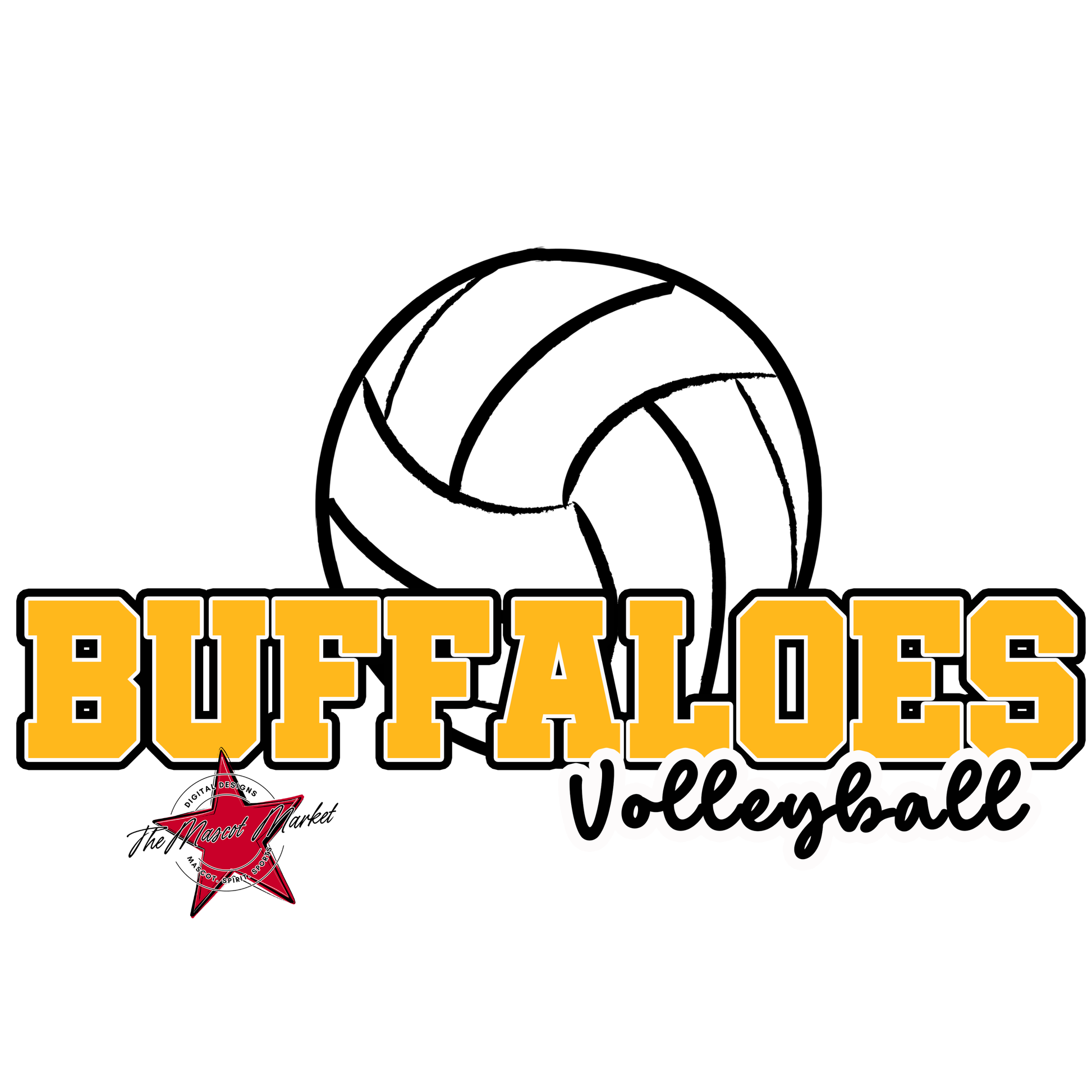 Buffaloes Varsity Volleyball-Yellow