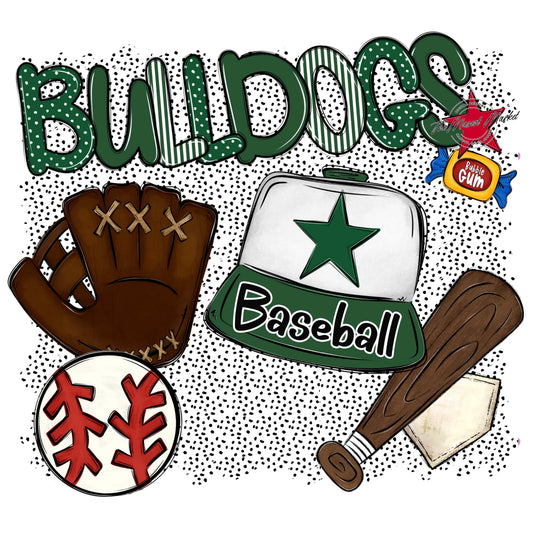 Bulldogs Baseball Spirit-Green