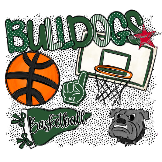 Bulldogs Basketball Spirit-Green