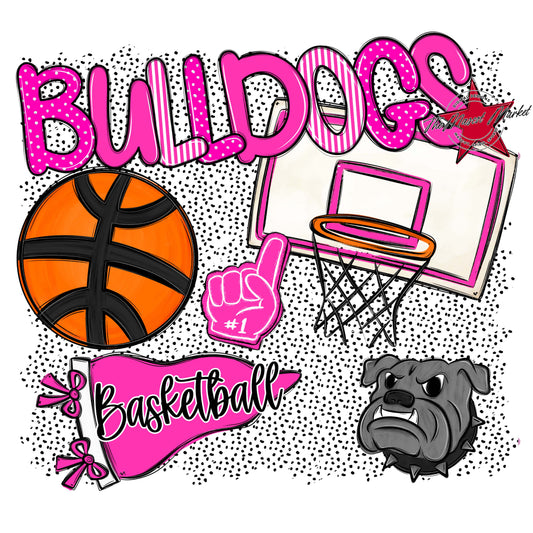 Bulldogs Basketball Spirit-Pink