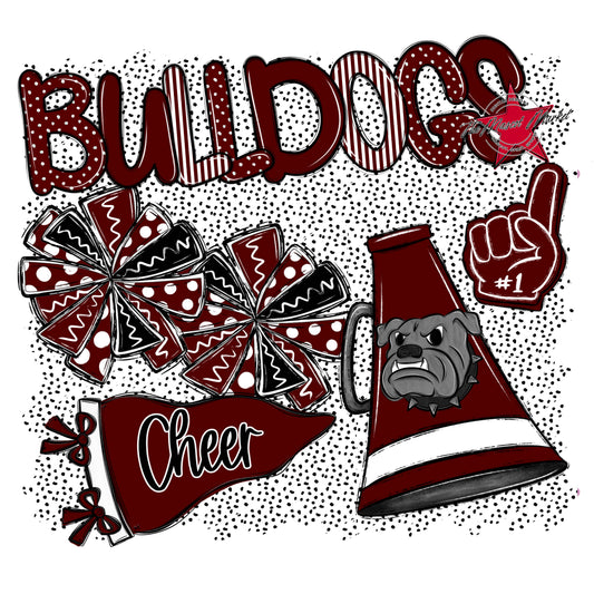 Bulldogs Cheer Spirit-Maroon