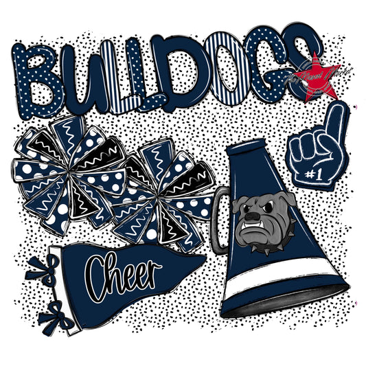 Bulldogs Cheer Spirit-Navy