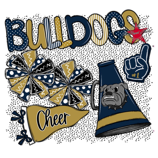 Bulldogs Cheer Spirit-Navy & Gold