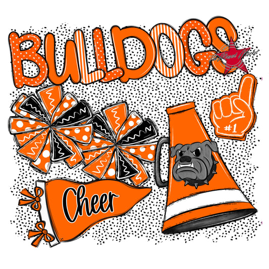 Bulldogs Cheer Spirit-Orange