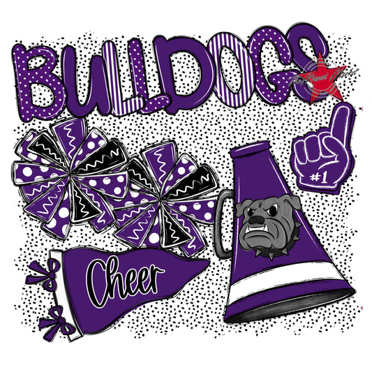 Bulldogs Cheer Spirit-Purple