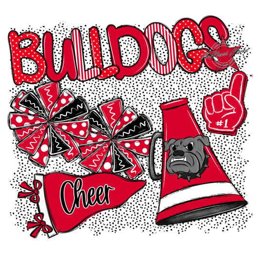 Bulldogs Cheer Spirit-Red